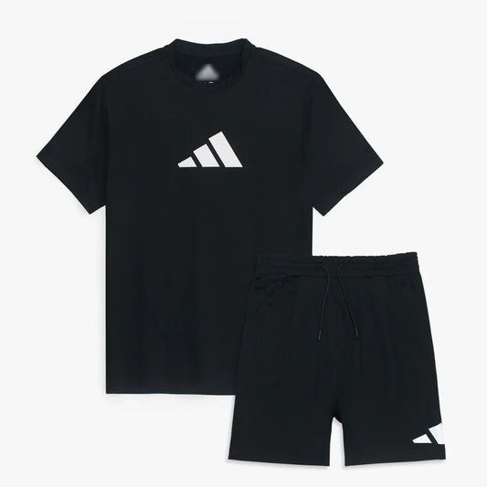 ADIDAS Premium Lycra Dri-fit Twin Set (Black)