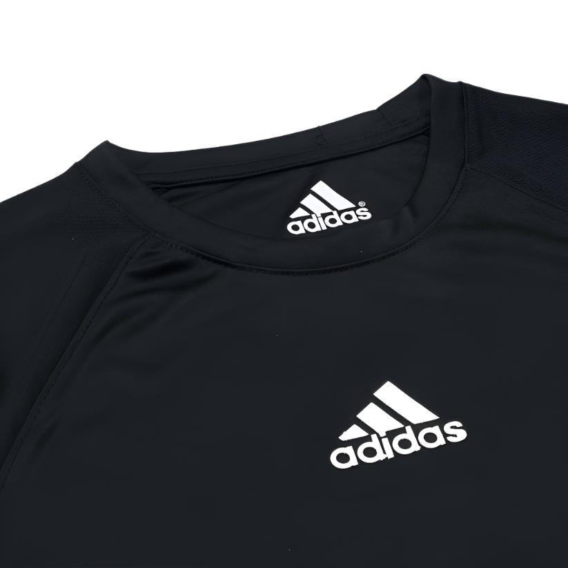 ADIDAS Imported Mesh Shoulder Dri Fit T-Shirt (Black)