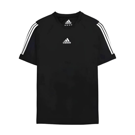 ADIDAS Imported Mesh Shoulder Dri Fit T-Shirt (Black)