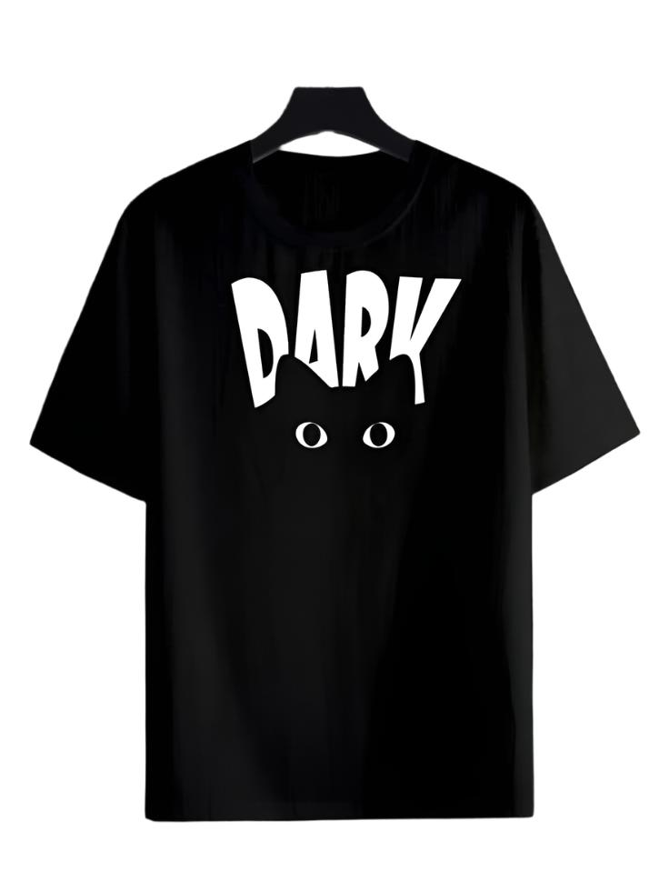 Dark Cat Printed T Shirt For Men