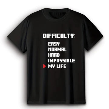 Difficulty Black T-Shirt