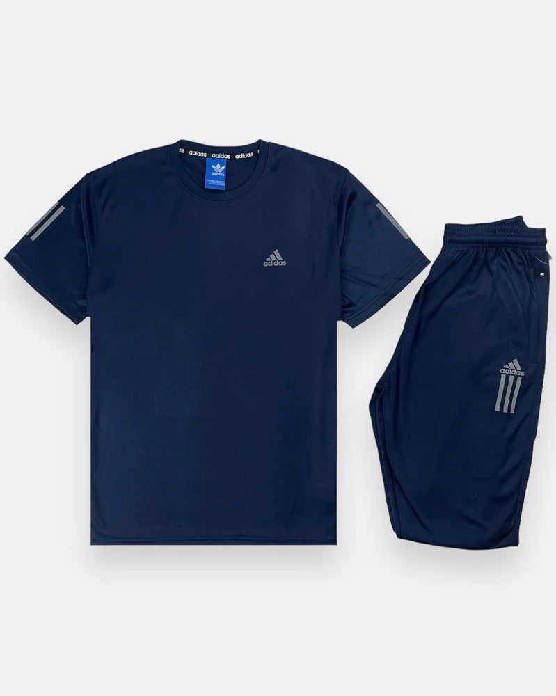 ADIDAS Premium Dri-Fit Tracksuit (Navy Blue)