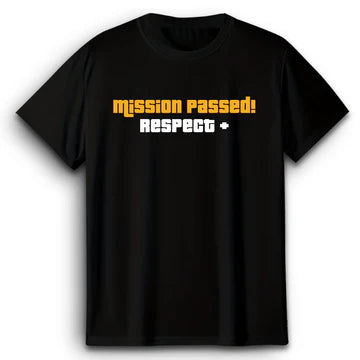 GTA Mission Passed Black T-Shirt