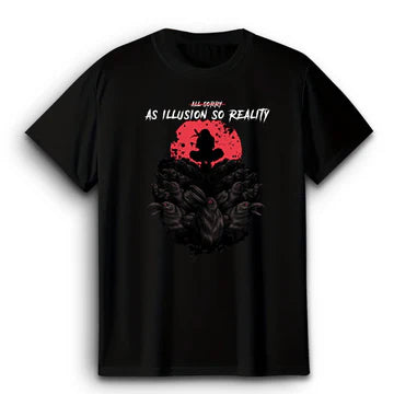 Itachi S Illusion Black T-Shirt