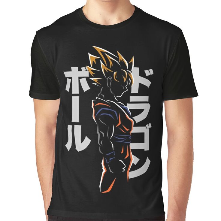 Katakana SSj Printed Round Neck T-Shirt For Man