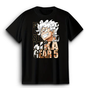 Luffy 5th Gear Black T-Shirt