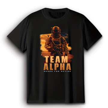 Team Alpha Black T-Shirt