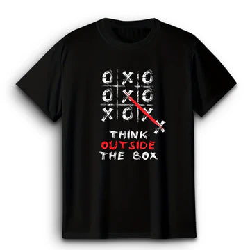 Think Outside The Box Black T-Shirt