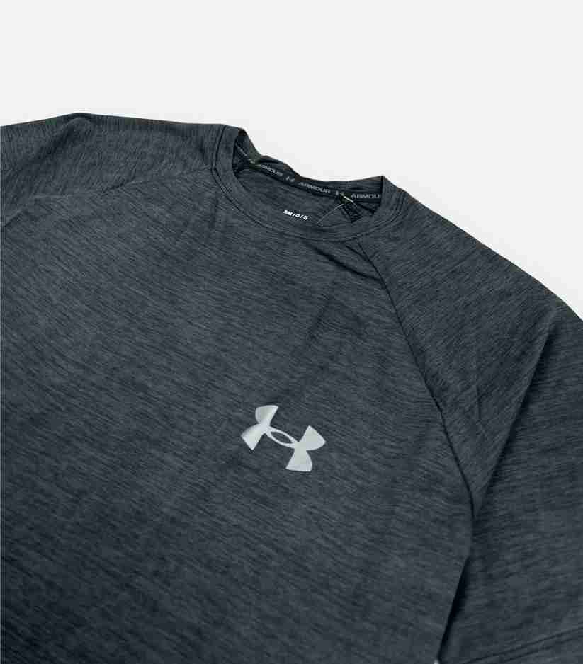 UA Imported Dri-Fit T-Shirt (Melange charcoal Black)