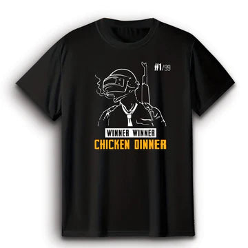 Winner Chicken Dinner V2 Black T-Shirt