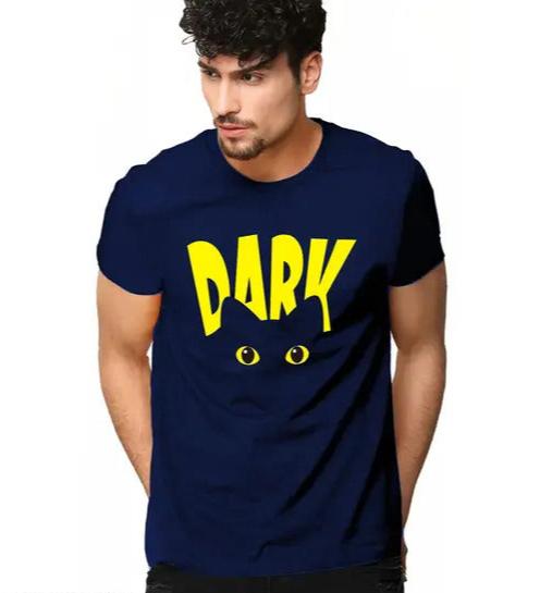 Dark Cat Printed T Shirt For Men