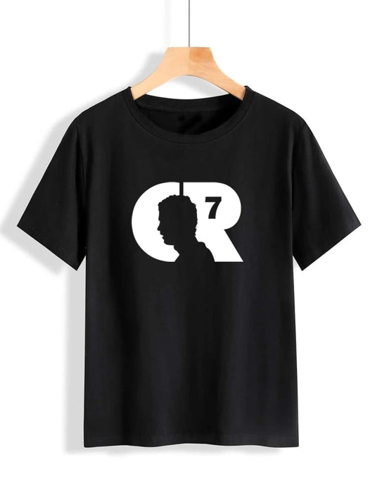 CR7 Printed Round Neck UniSex T Shirt