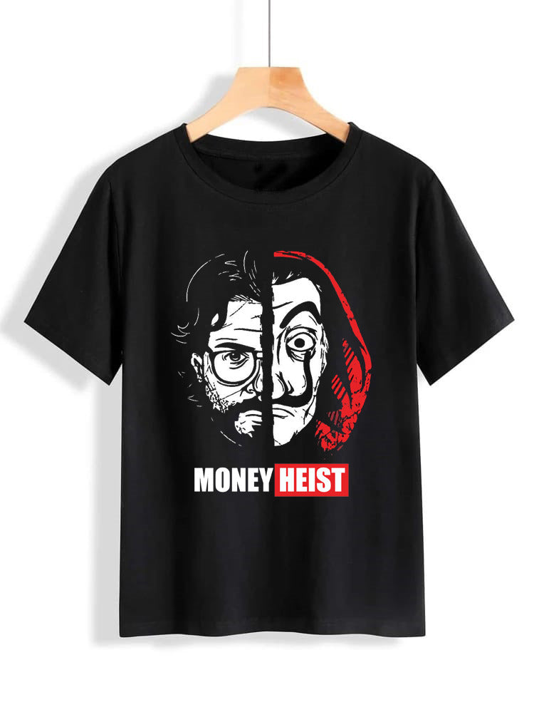 Money Heist Prinnted Round Neck UniSex T-Shirt