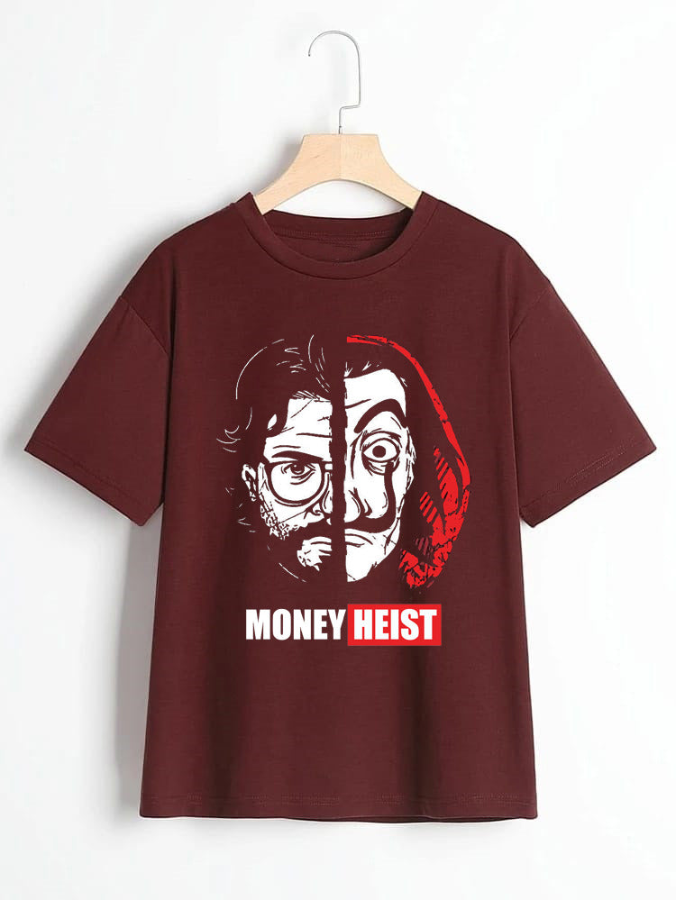 Money Heist Prinnted Round Neck UniSex T-Shirt