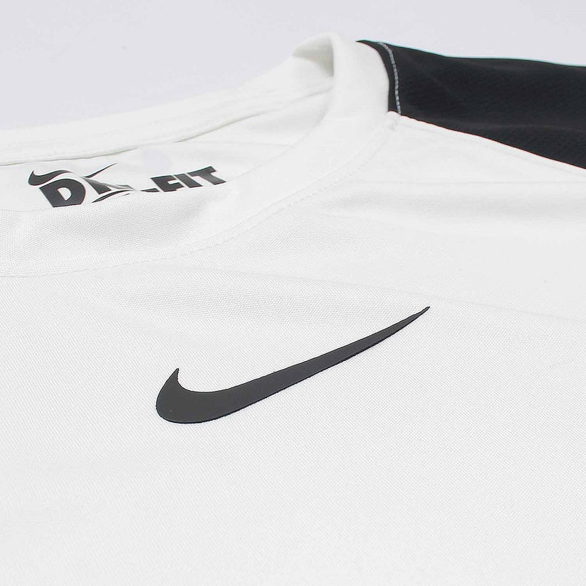 NIKE Imported Mesh Shoulder Dri Fit T-Shirt (White & Black)