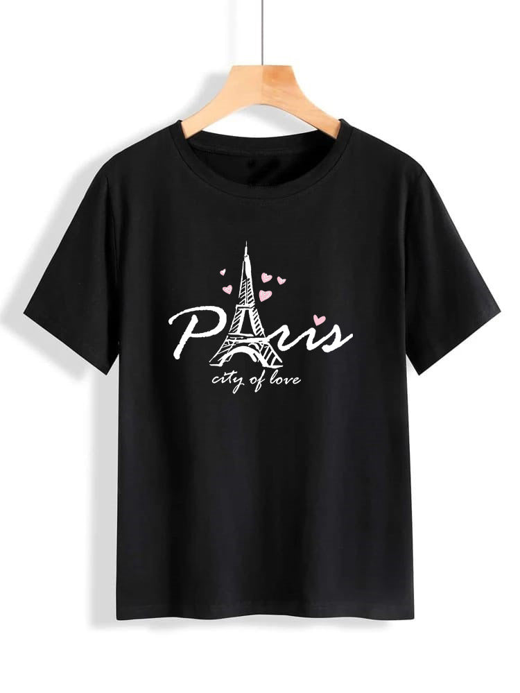 Paris Round Neck T Shirt For Man