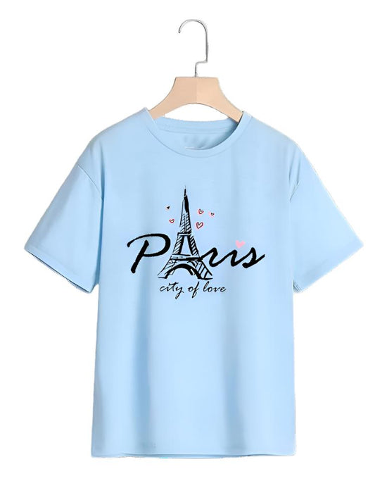 Paris Round Neck T Shirt For Man