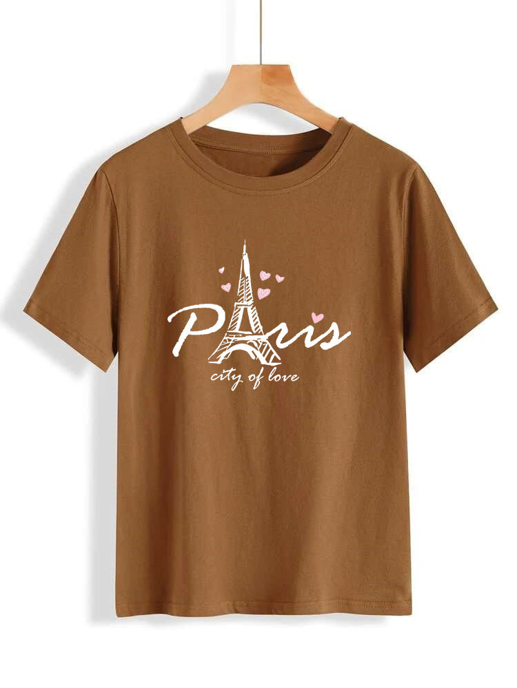 Paris Round Neck T Shirt For Man