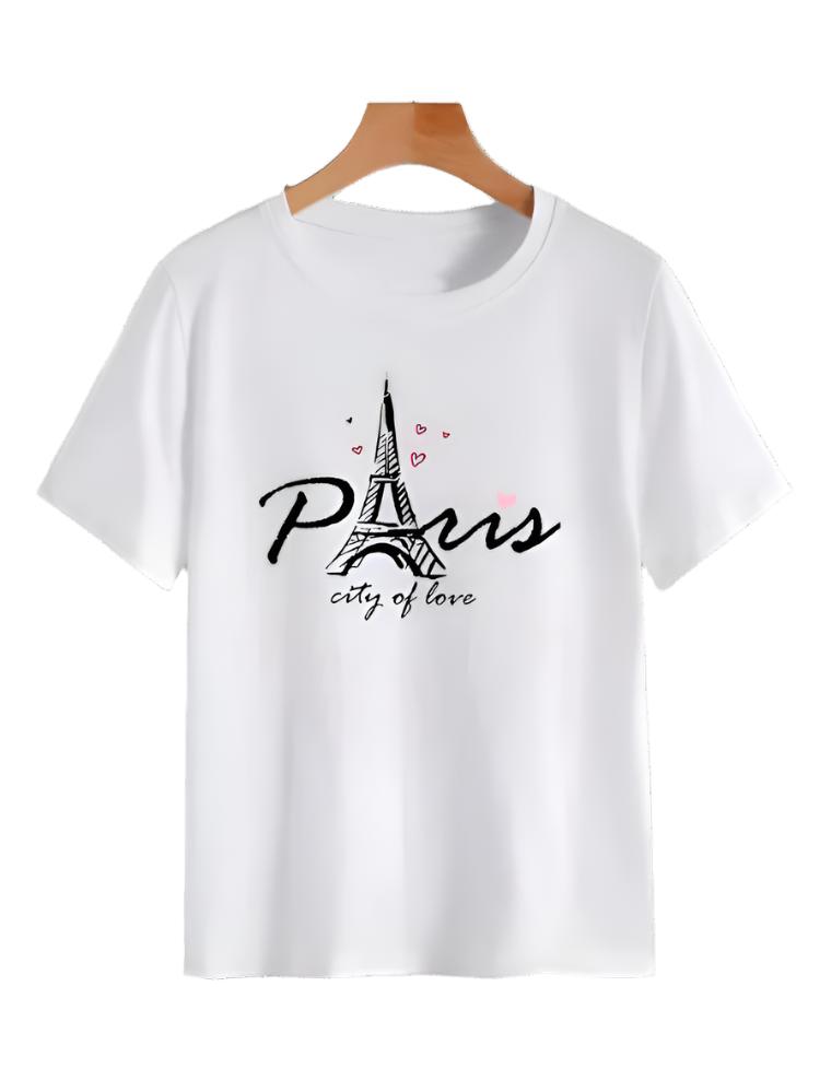 Paris Round Neck T Shirt For Man