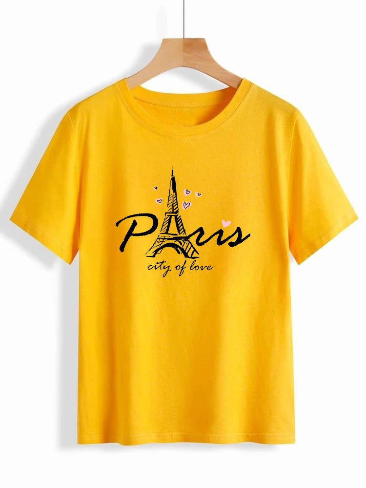 Paris Round Neck T Shirt For Man