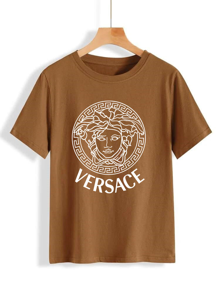 Versace Round Neck T Shirt