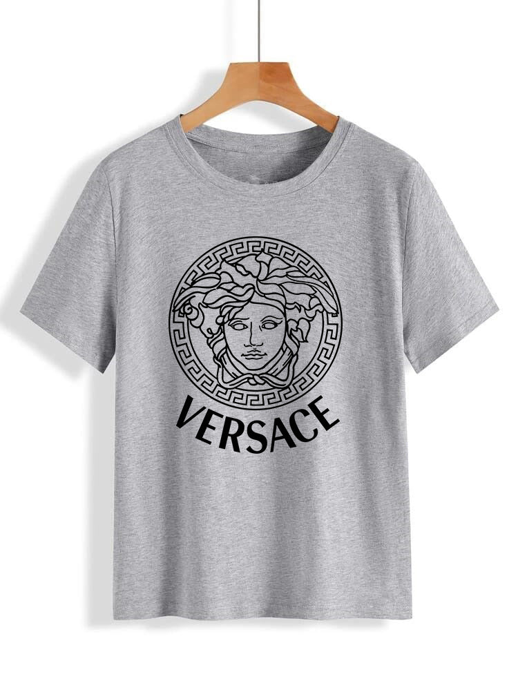 Versace Round Neck T Shirt