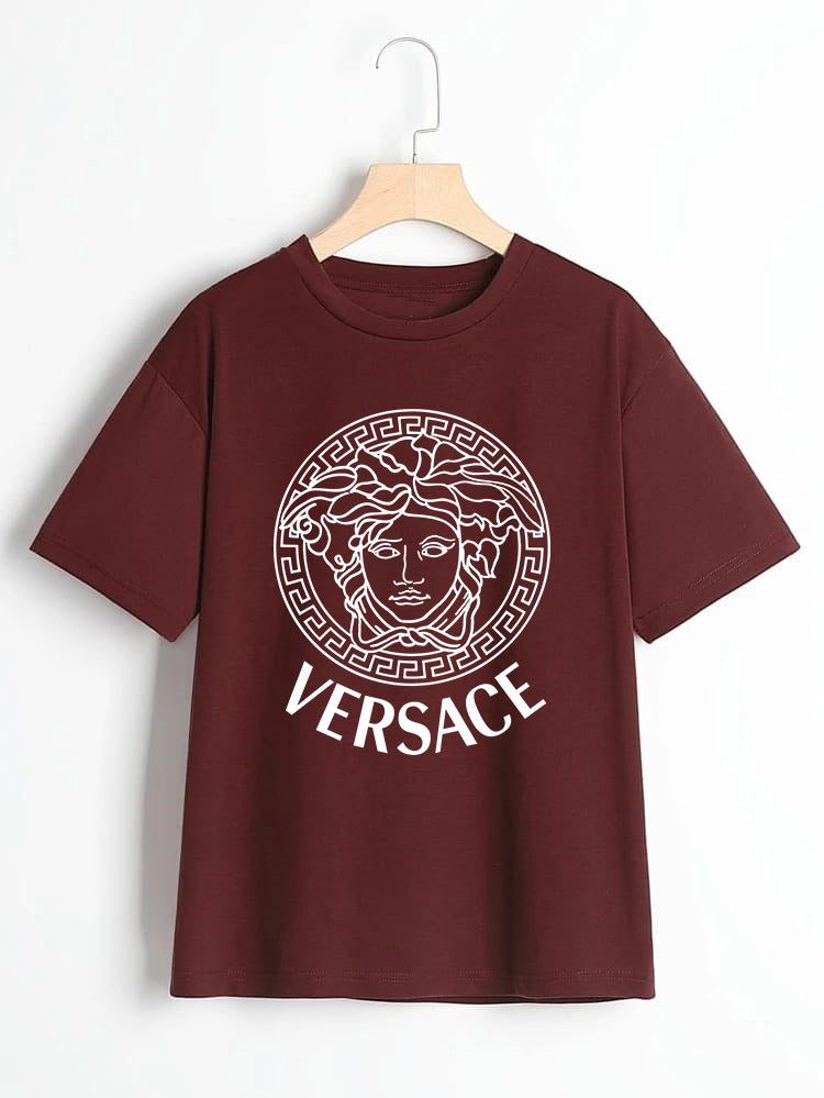 Versace Round Neck T Shirt