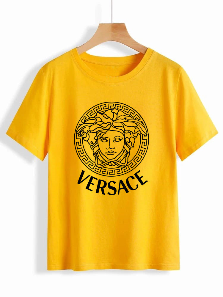 Versace Round Neck T Shirt