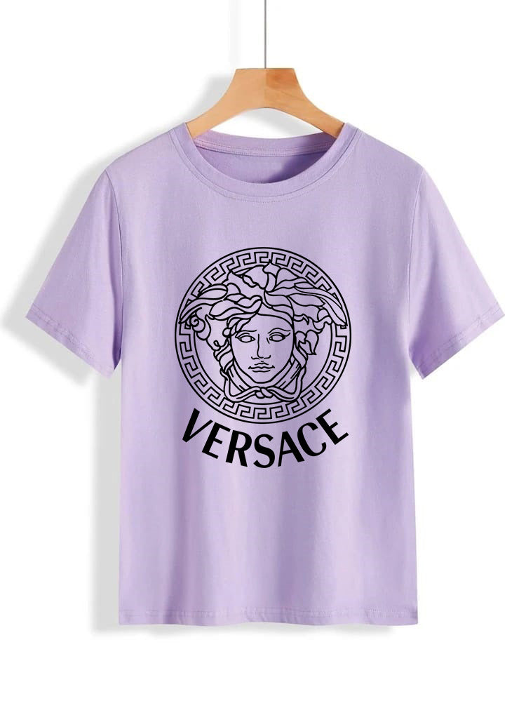 Versace Round Neck T Shirt